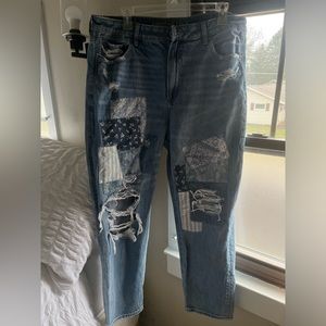 American Eagle Mom Straight Jeans Size 16